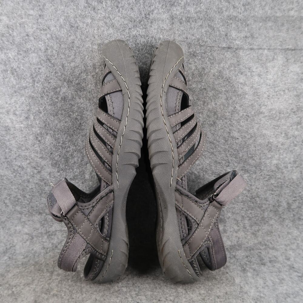 J Sport by Jambu Shoes Womens 9 Sandals Closed Toe Adjustable Sport Comfort Gray - Picture 8 of 12